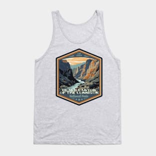 Black Canyon of the Gunnison National Park Vintage WPA Style National Parks Art Tank Top